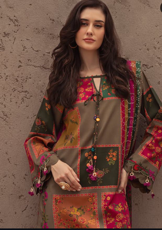 Hala - Stitched Silk Suit - Premium Fabric