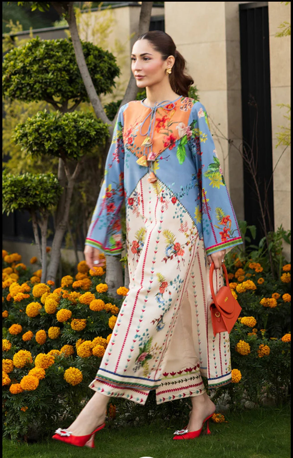 Sunset - Digital Printed Lawn Silk 2pc