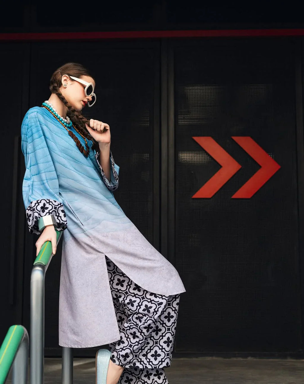 Aqua (Stitched 2 Pcs)