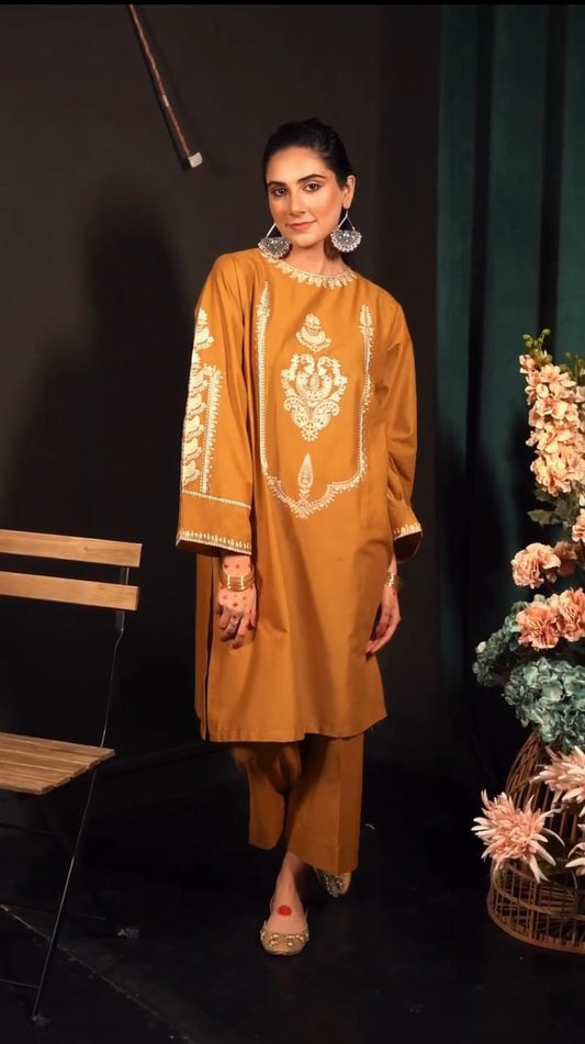 Zimal - Lawn 2pc Embroidered Suit