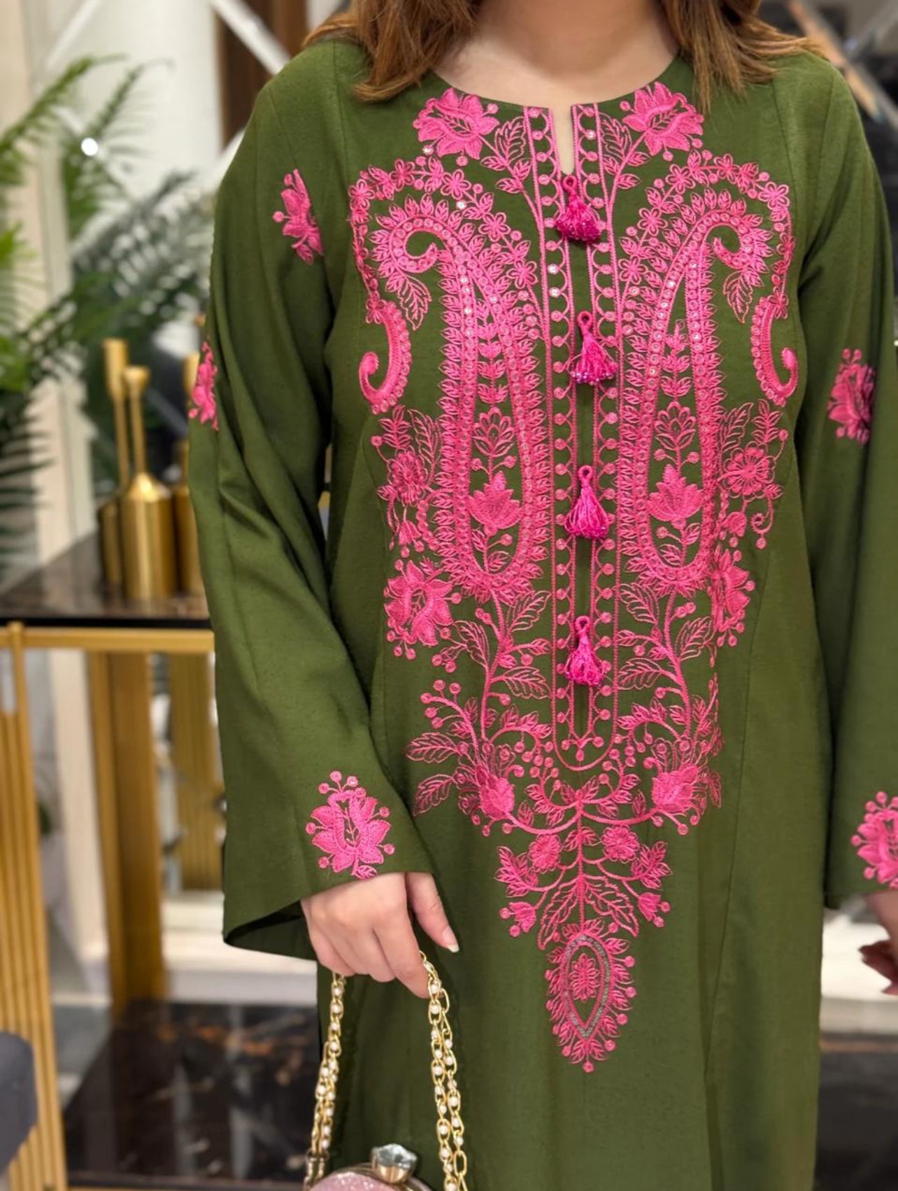 Tulip - 2pc Embroidered Suit -Premium Winter Fabric