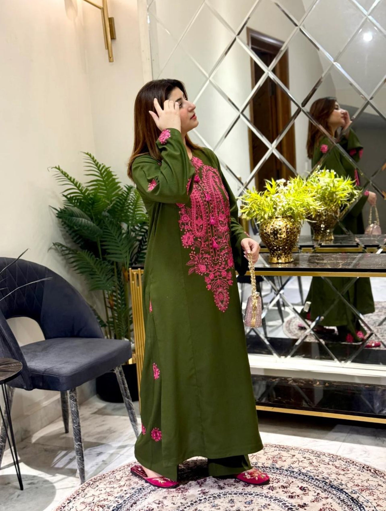 Tulip - 2pc Embroidered Suit -Premium Winter Fabric