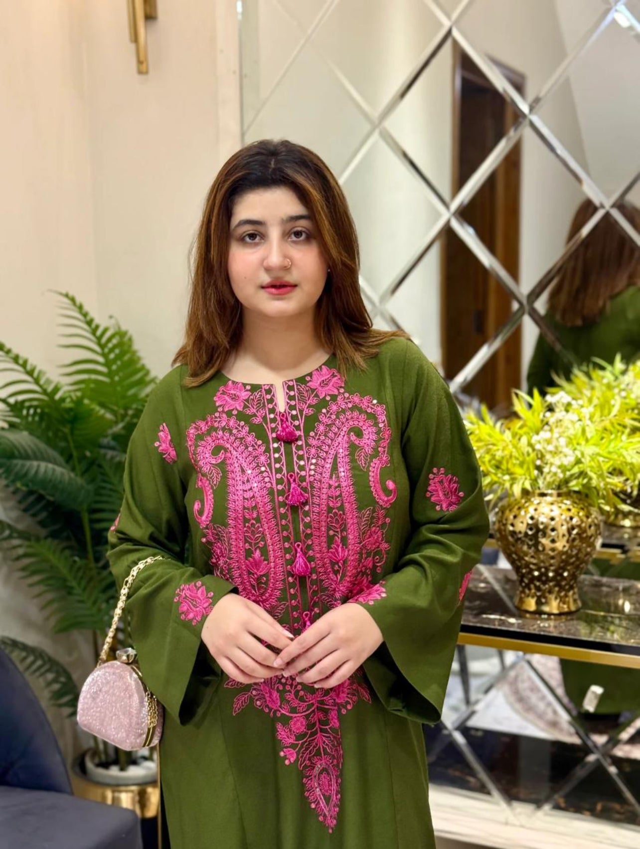 Tulip - 2pc Embroidered Suit -Premium Winter Fabric