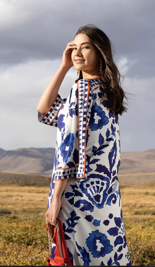 Areeba - Stitched 2Pc printed Suit - Premium Poly Lawn