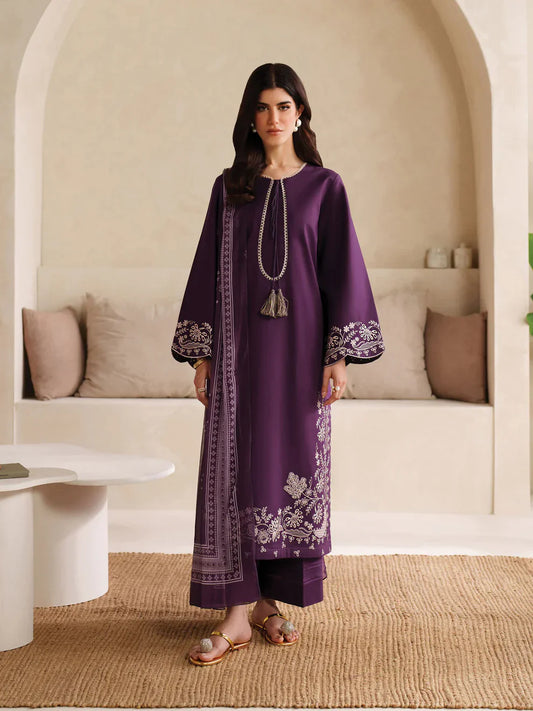Kanza - 2Pc Embroidred Suit - Premium  Fabric