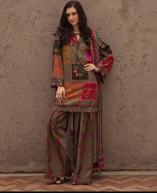 Hala - Stitched Silk Suit - Premium Fabric
