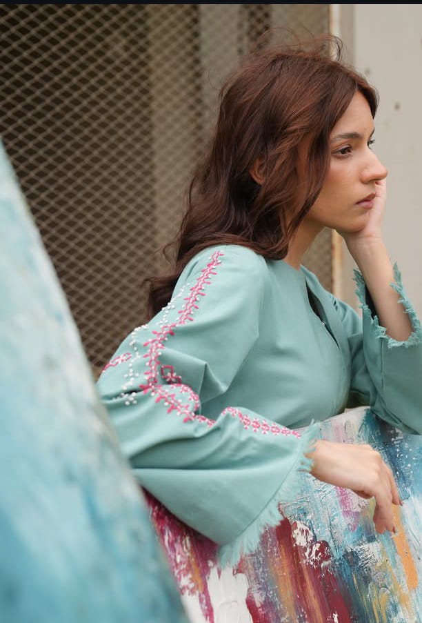 Sassi - Embroidred Stitched 2 PC Premium Fabric