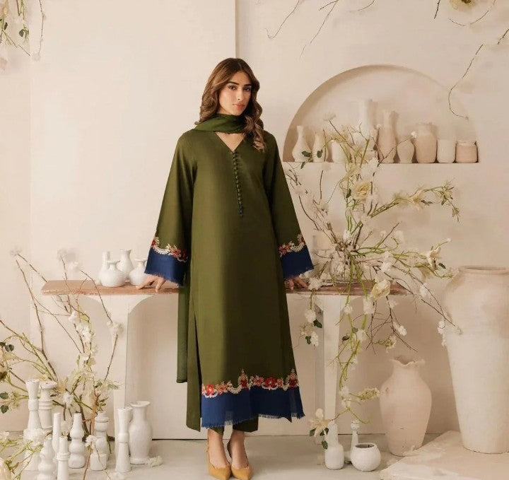 Huma  Embroidered stiched (2 piece)ZL1008