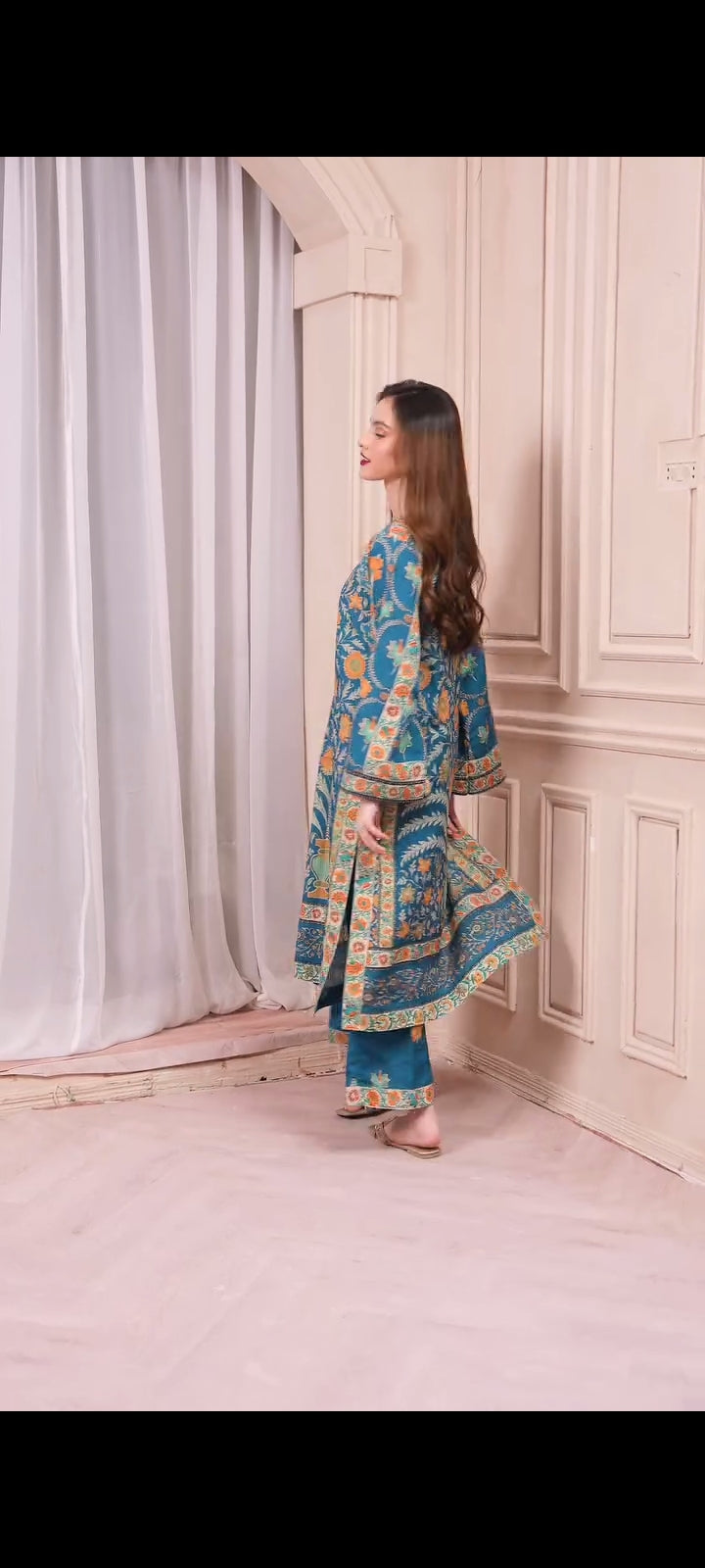 Laila bule Stitched 2 piece