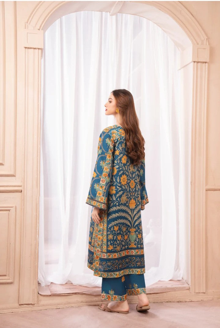 Laila bule Stitched 2 piece